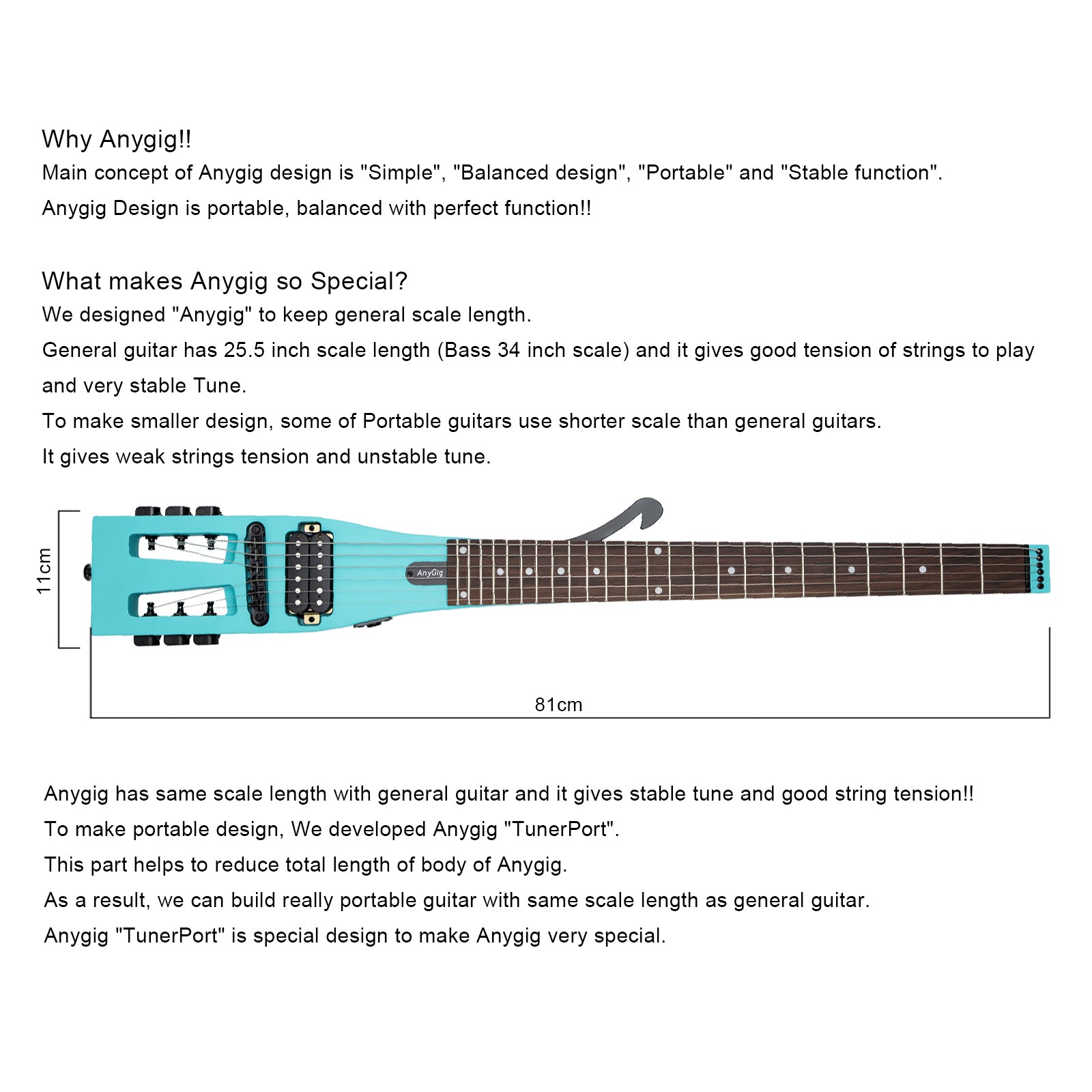 Green Portable Electric Travel Guitars for On-the-Go Musicians