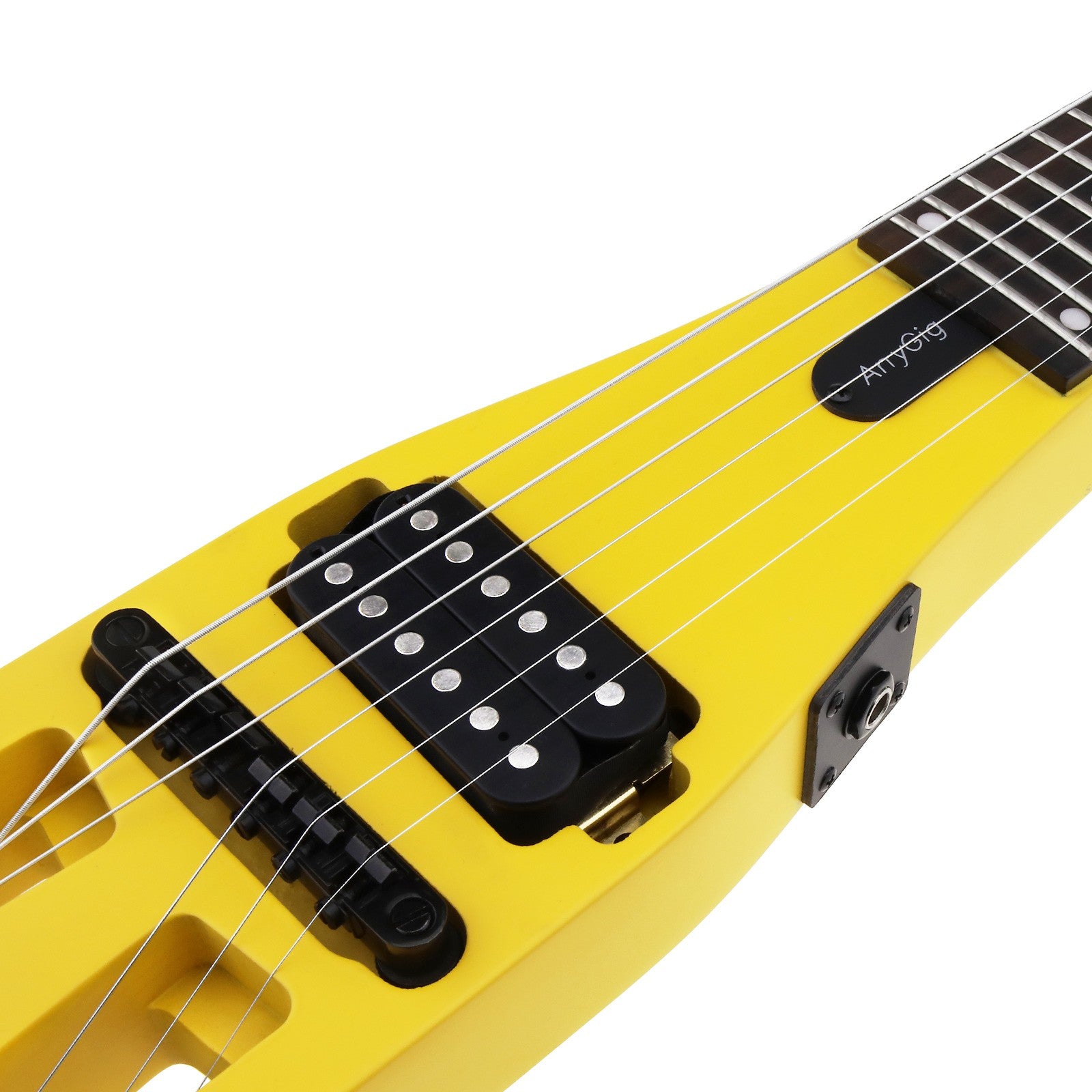 Anygig Travel Guitar Electric AGE SE Yellow – Anygigguitar